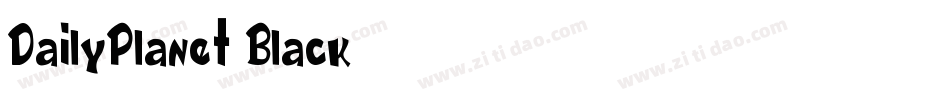 DailyPlanet Black字体转换